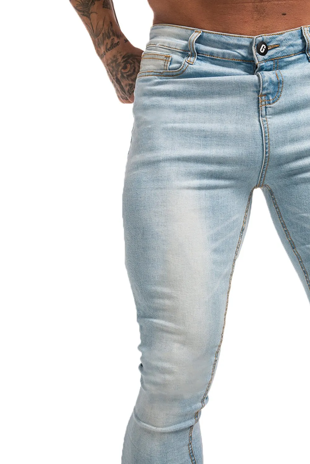 3732 Ice Blue Skinny Stretch Jeans