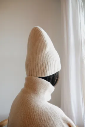 3D Printed Cashmere Beanie - Oatmeal