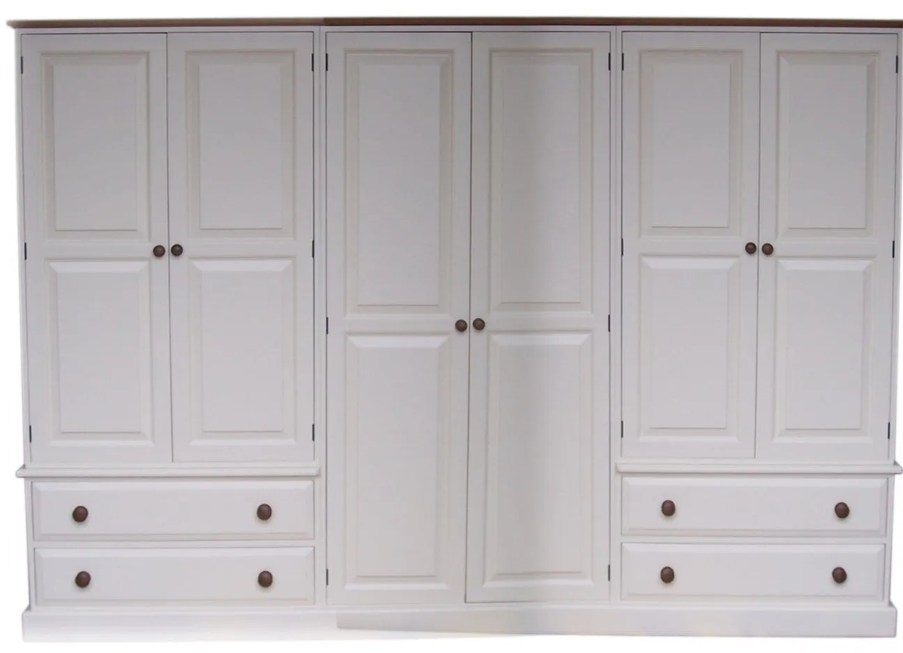 **6 Door 4 Drawer Combination Hand Made Wardrobe - OPTION 2