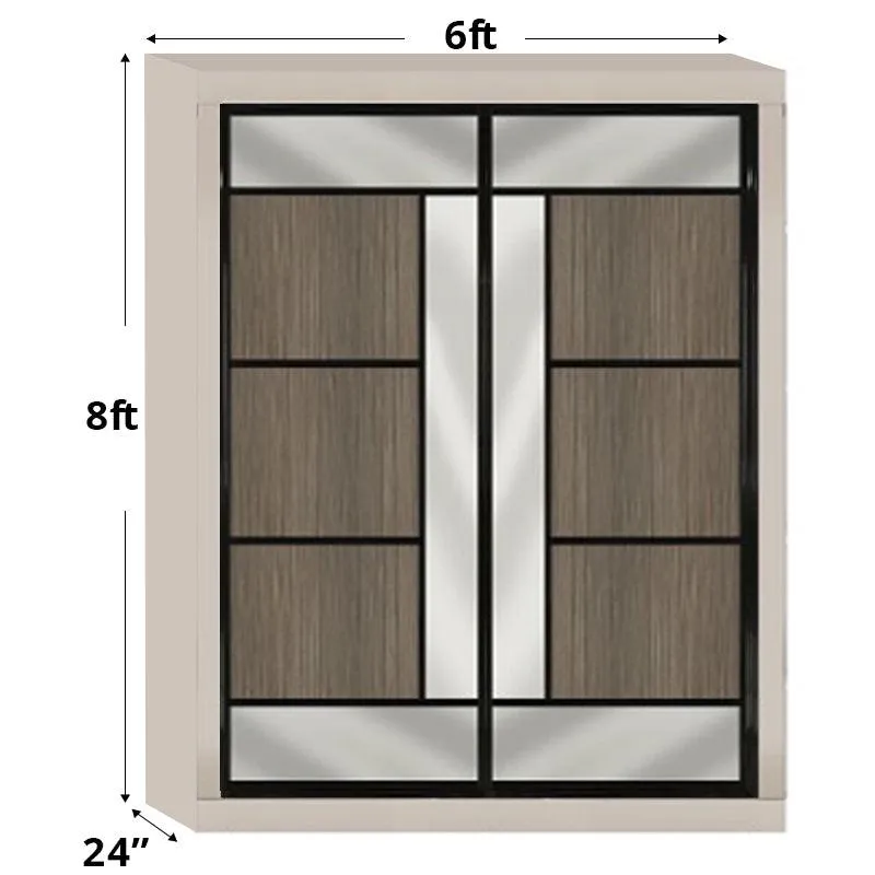 6ftx8ft Sliding Door Wardrobe D5(NC-Q2)