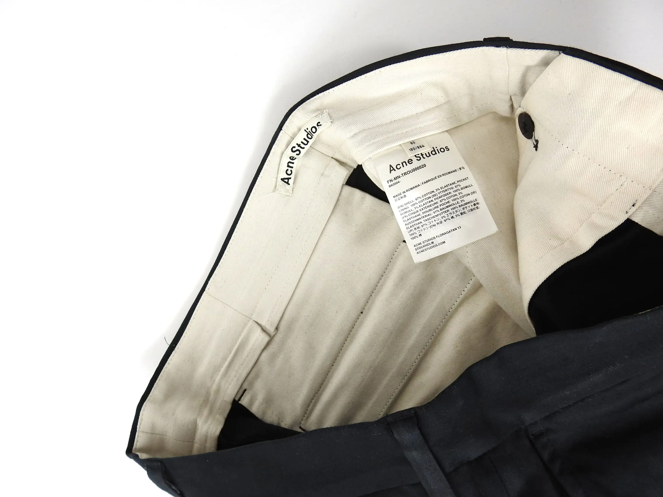 Acne Studios Trouser Black Size 50