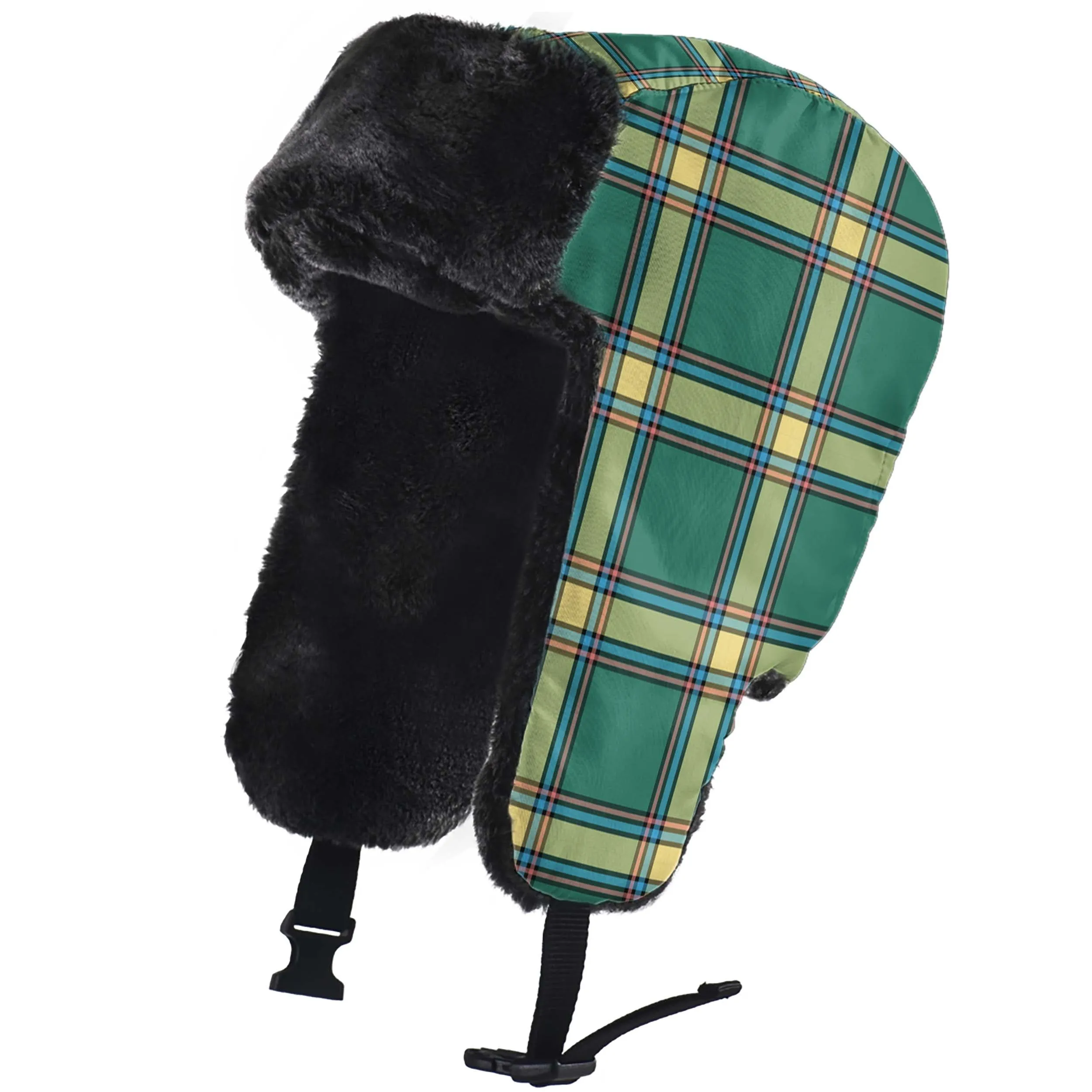 Alberta Province Canada Tartan Winter Trapper Hat