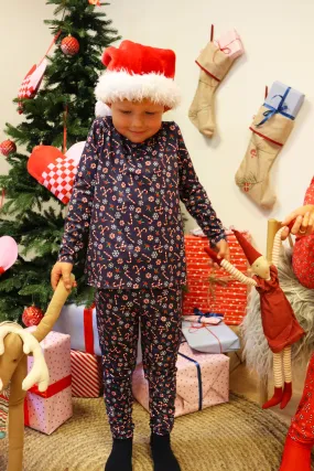 ALMA-PANTS (KIDS) - CANDYCANE NAVY