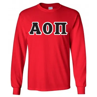 Alpha Omicron Pi Long-Sleeve Shirt - G240 - TWILL