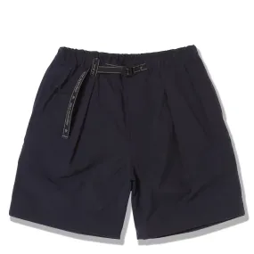 And Wander Nylon Chino Tuck Tapered Short Pants Navy