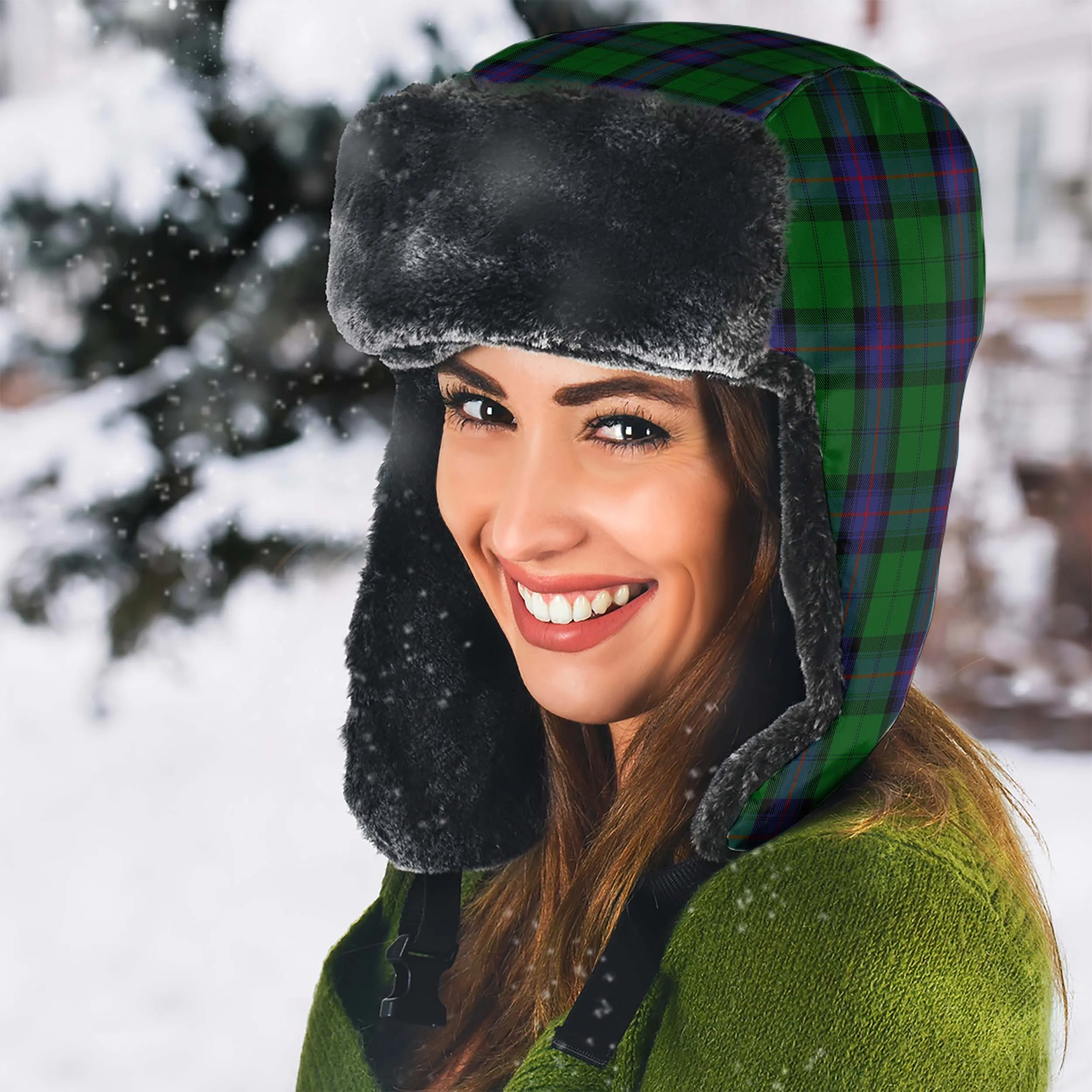 Armstrong Tartan Winter Trapper Hat