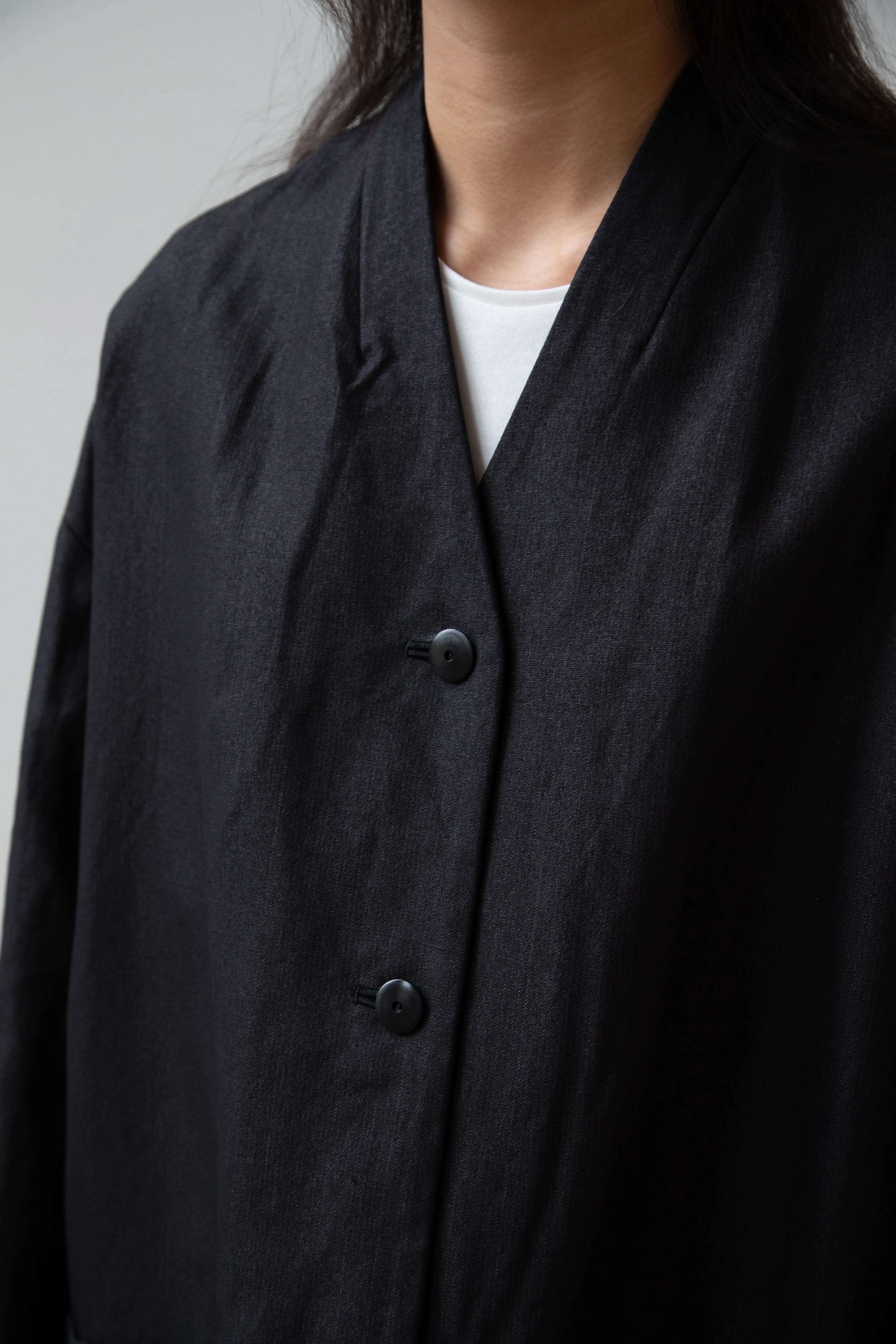 Arts & Science | Robe Cardigan Jacket in Vintage Black Washi