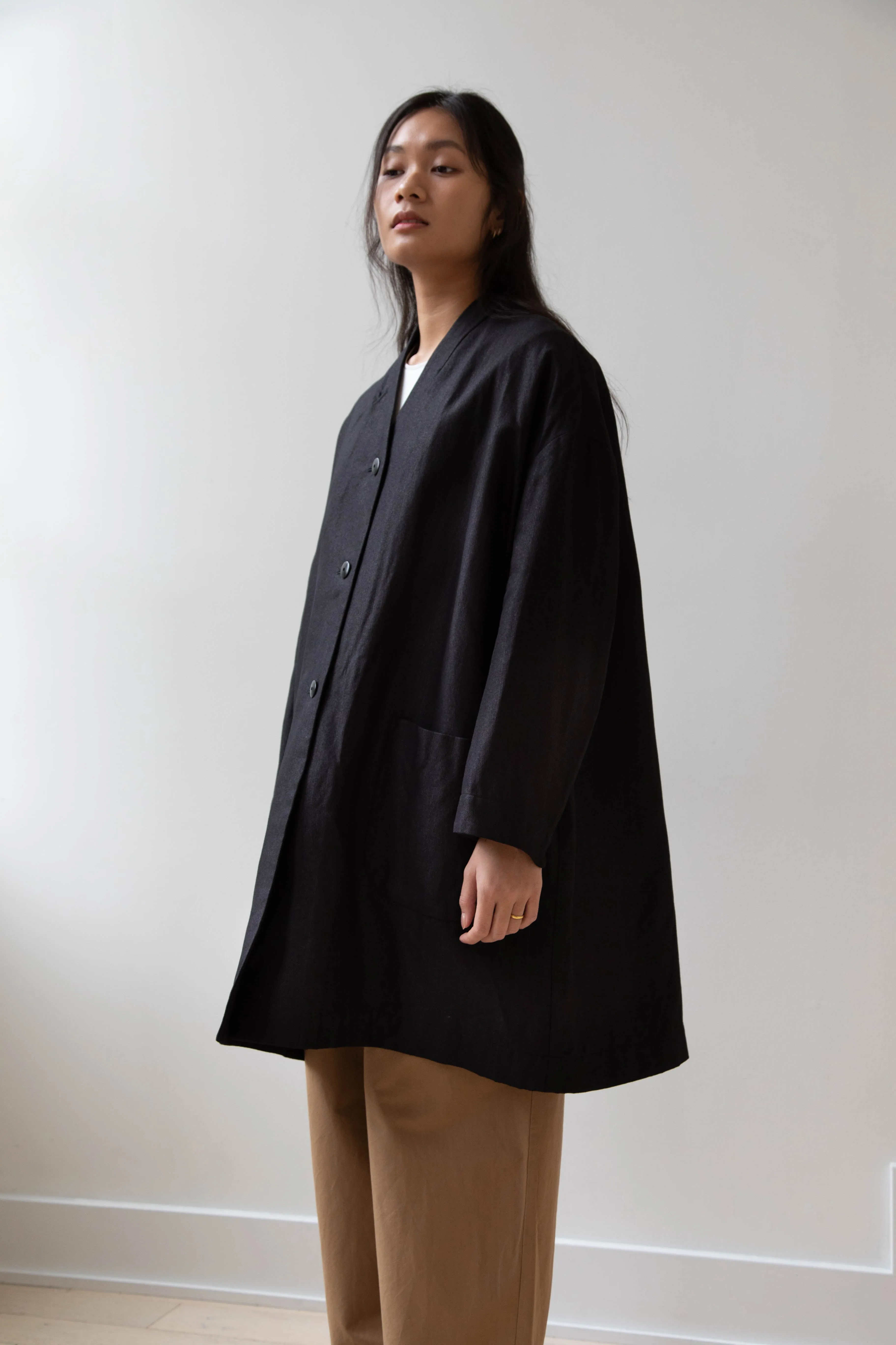 Arts & Science | Robe Cardigan Jacket in Vintage Black Washi