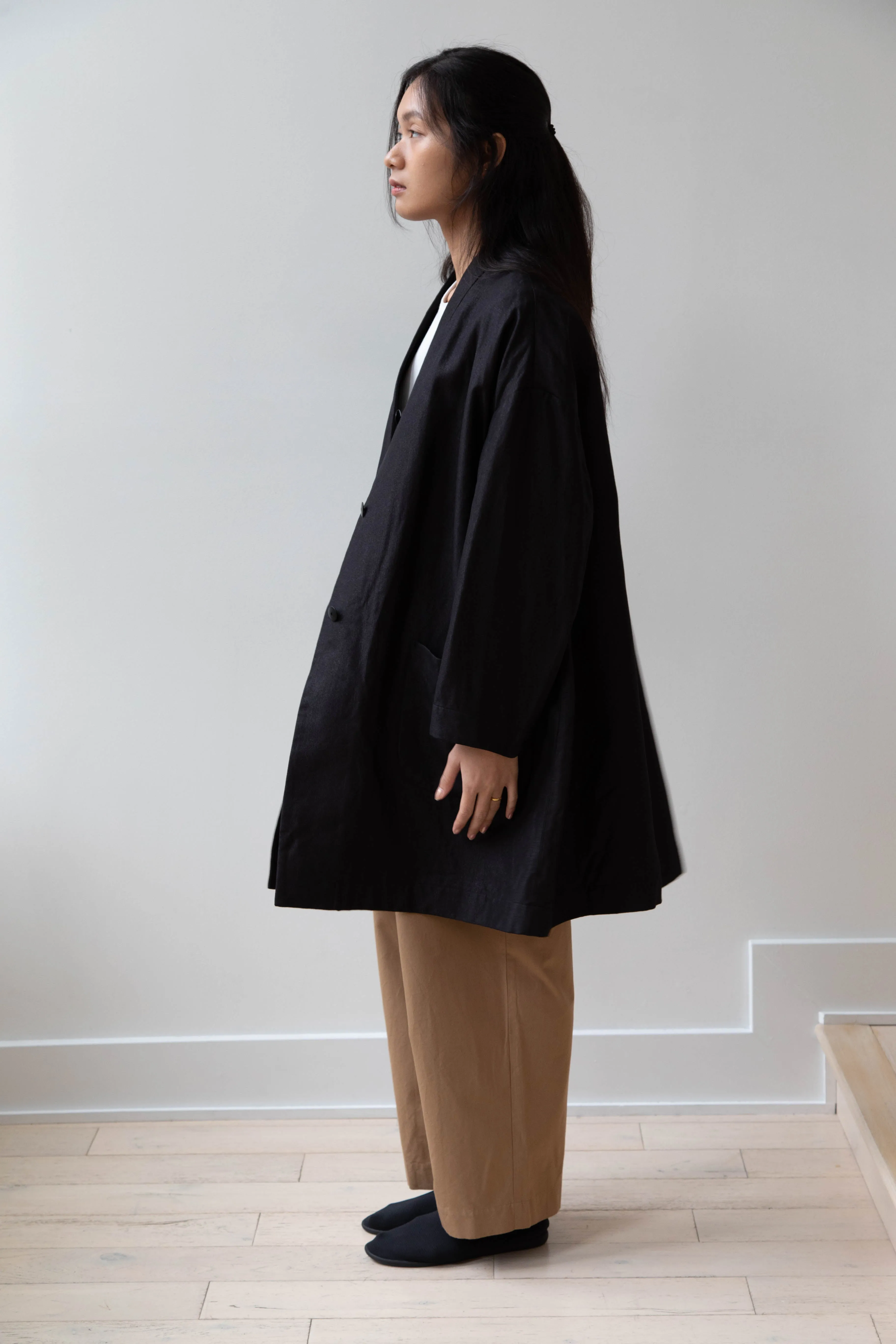 Arts & Science | Robe Cardigan Jacket in Vintage Black Washi