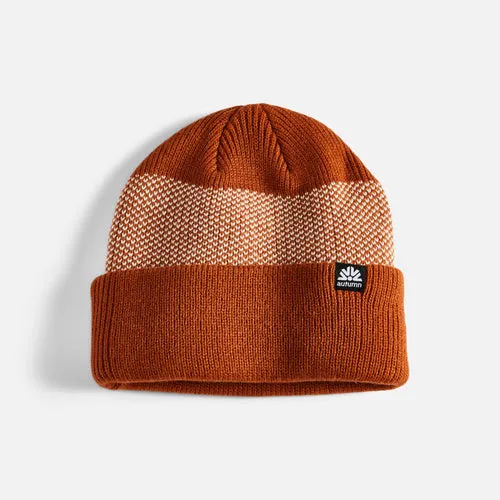 Autumn Birdseye Beanie - Rust