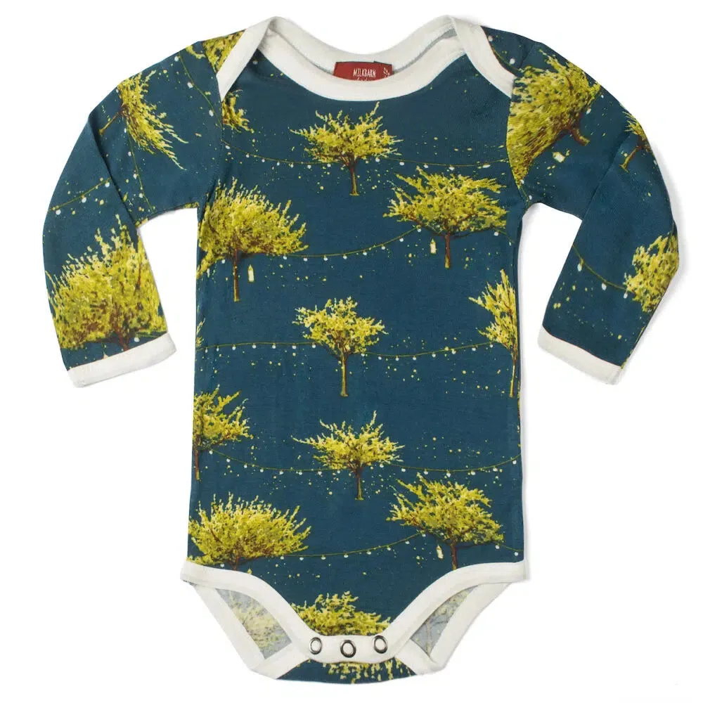 B Greige Baby Long Sleeve One Piece