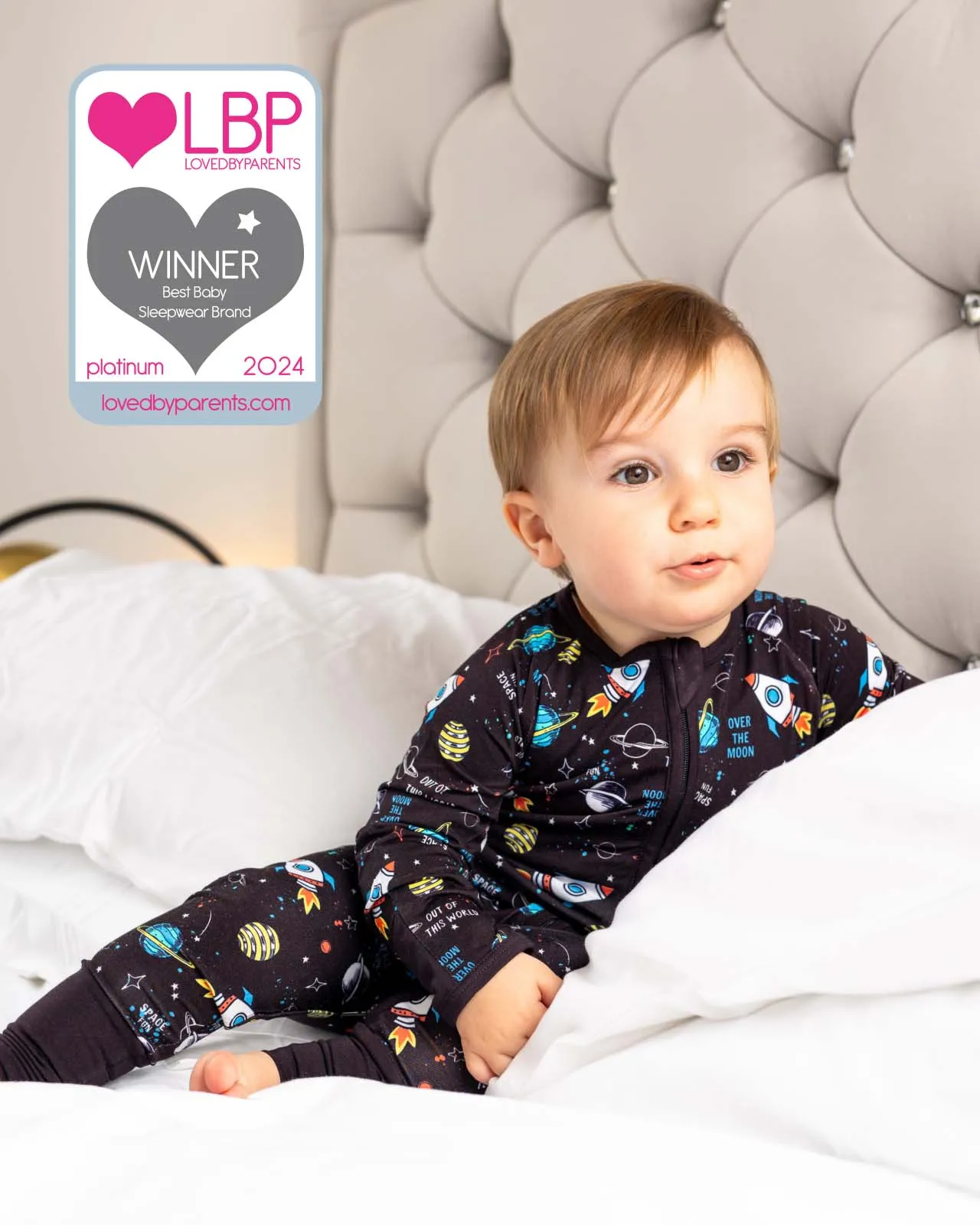 BABYGO® Space Zip Sleepsuit