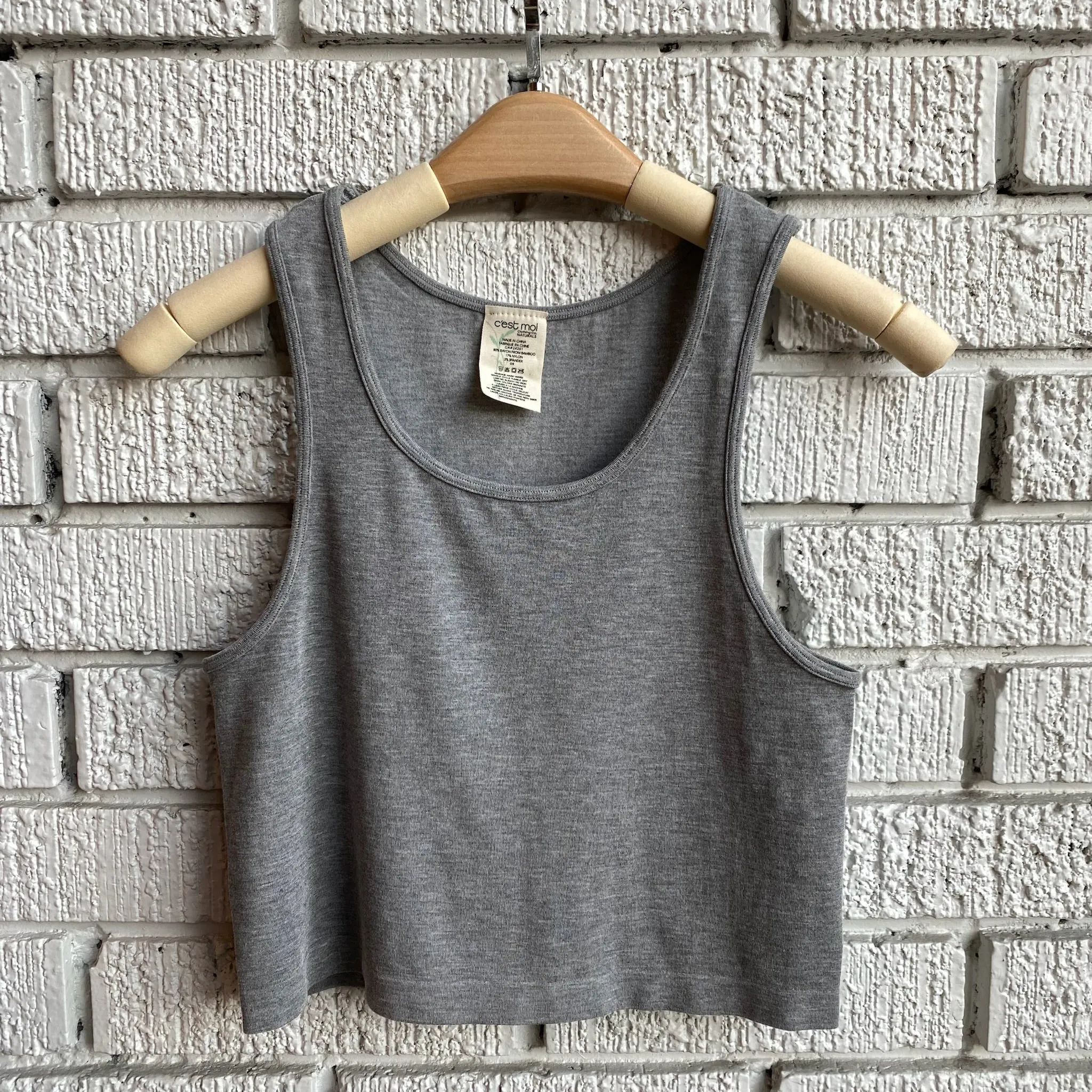 Bamboo Crop Tank Top