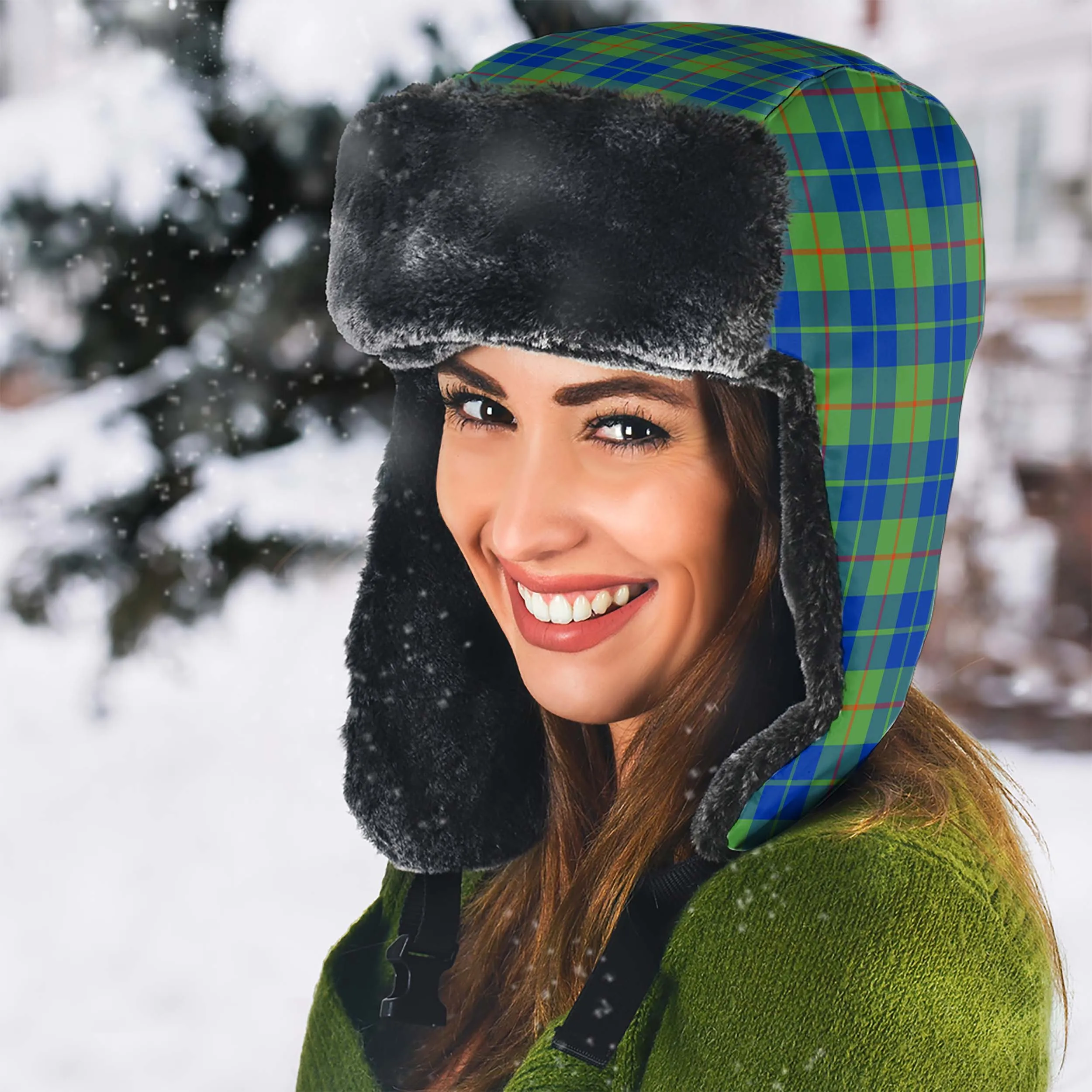 Barclay Hunting Ancient Tartan Winter Trapper Hat