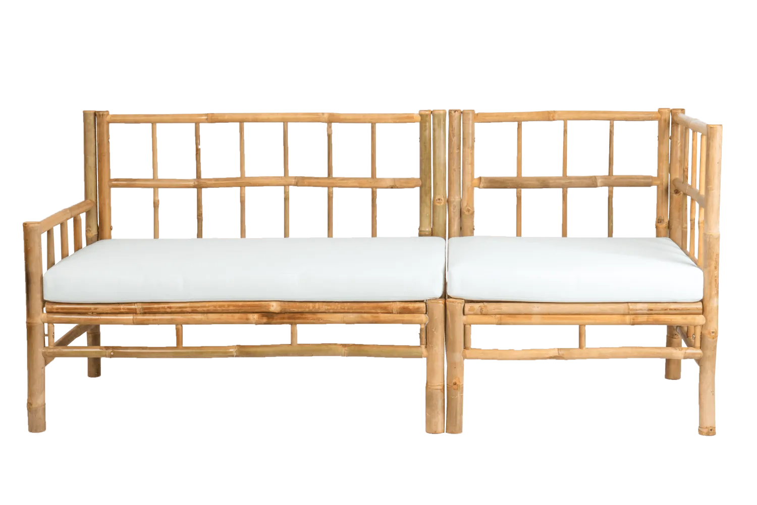 Beate bamboo lounge sofa - corner