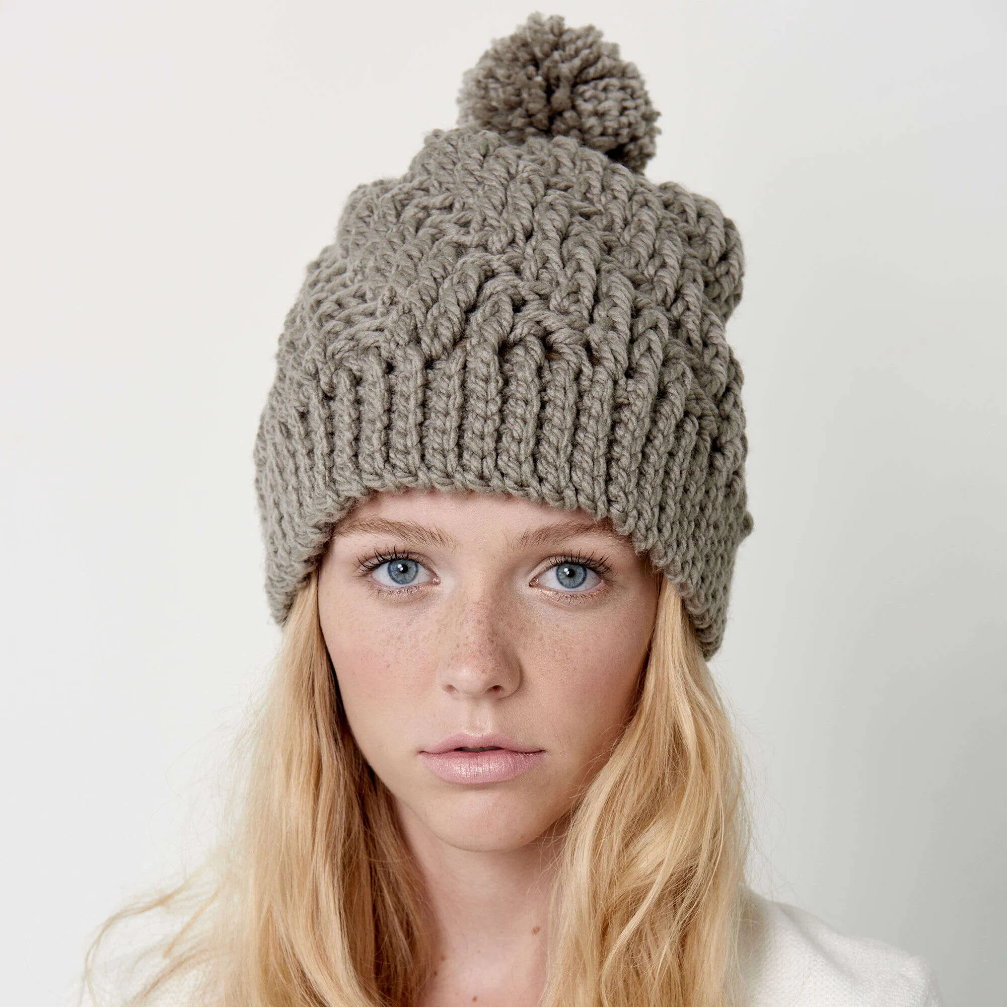 Bernat Crochet Stepping Texture Hat