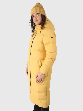 Bigsur Women Long Puffer Coat | Yellow