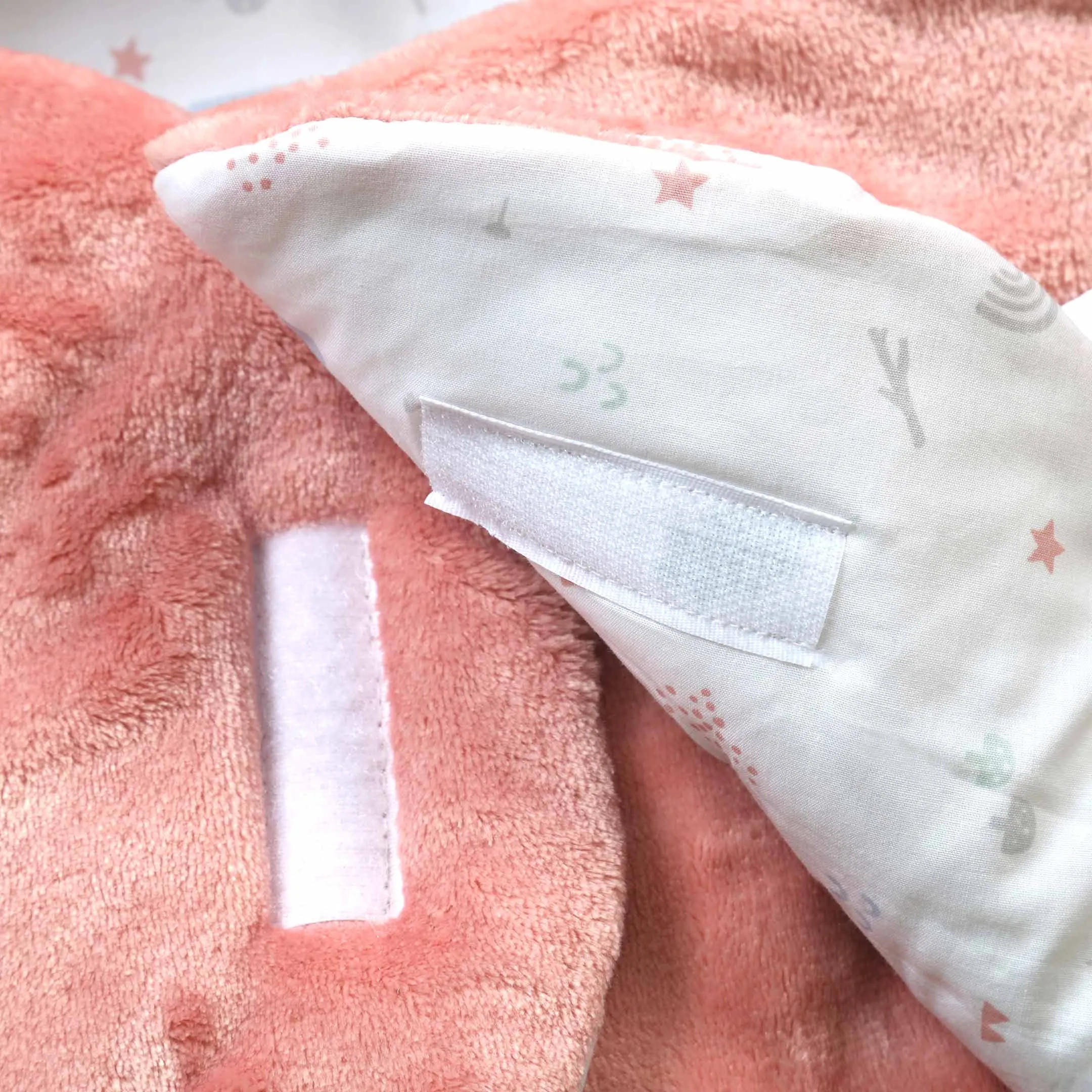 Blush Bear Fleece Baby Sleeping Carry Nest