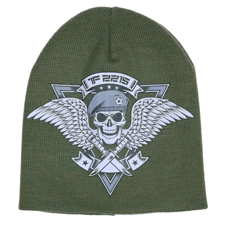 Bonnet TF 2215 Beanie skull & wings OD