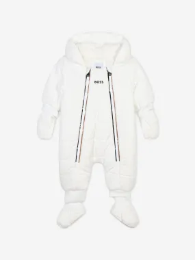 BOSS Baby Padded Snowsuit in Ivory