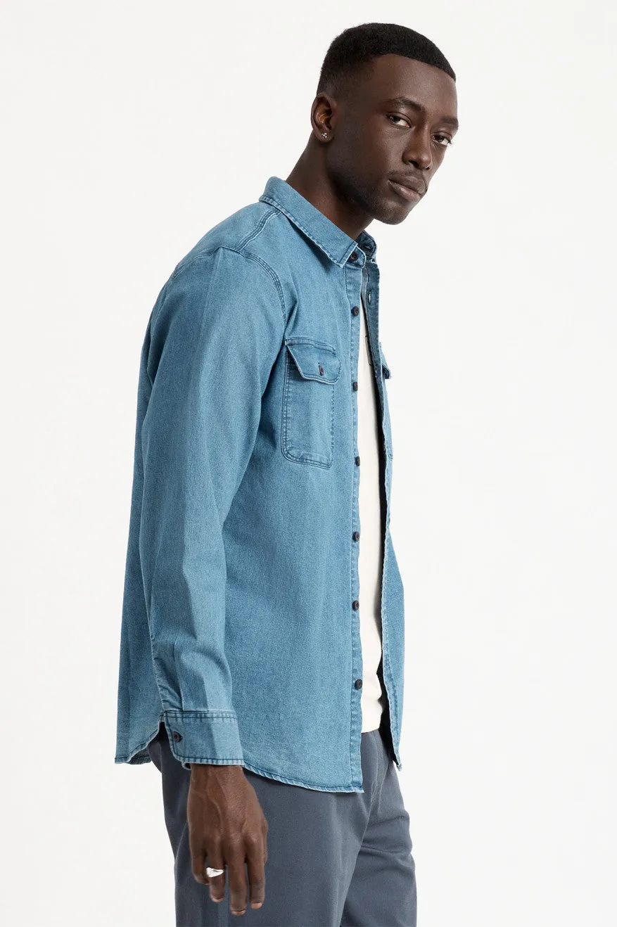 Bowery Lightweight L/S Utility Shirt - Worn Indigo