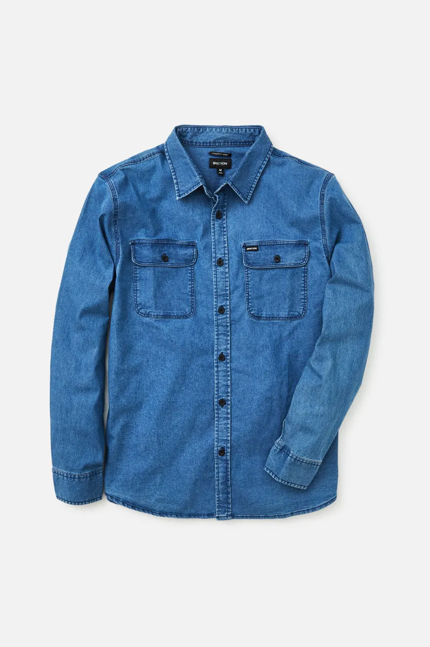 Bowery Lightweight L/S Utility Shirt - Worn Indigo