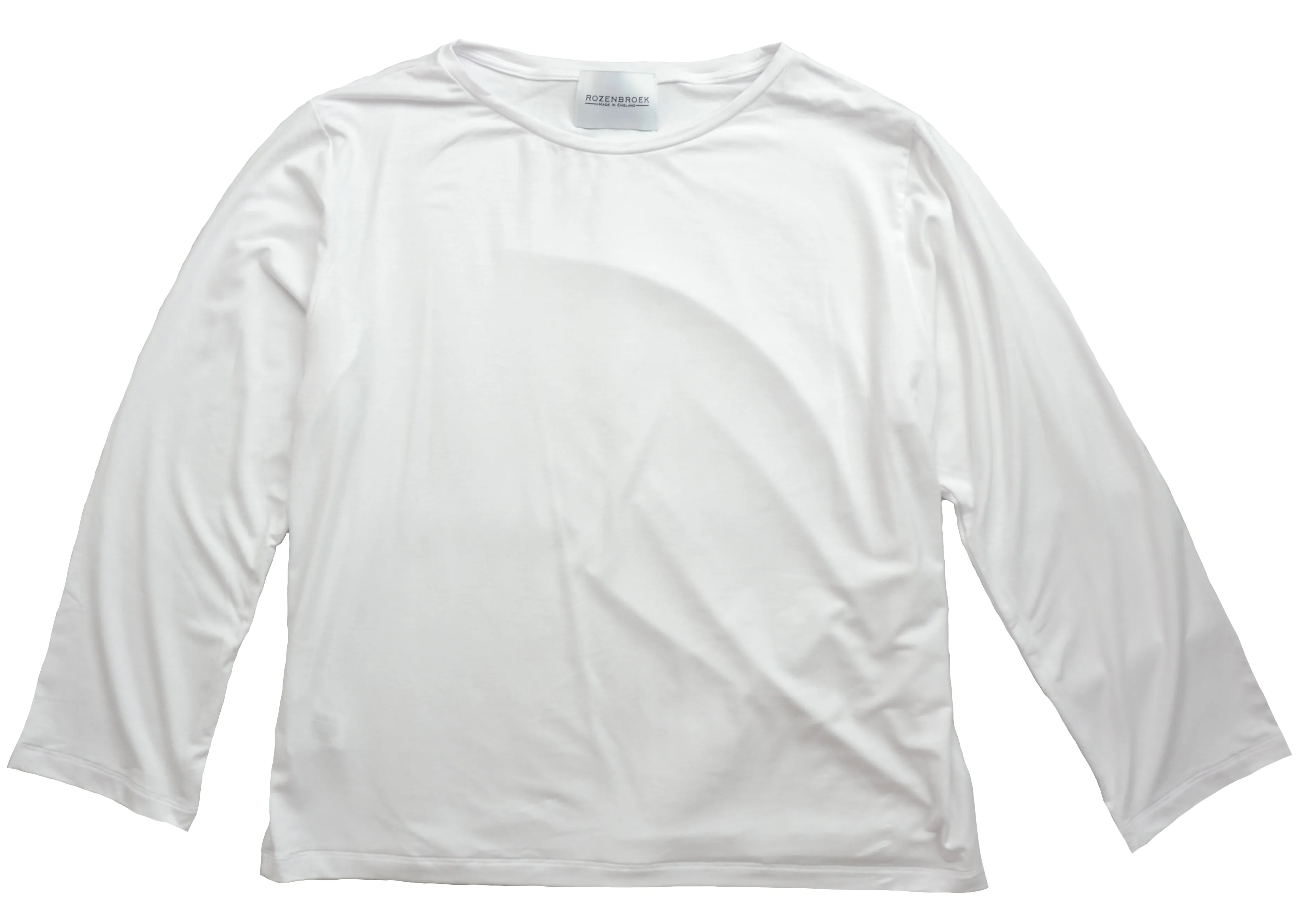 Boxy fit Organic LS Bamboo T-Shirt in Black or White