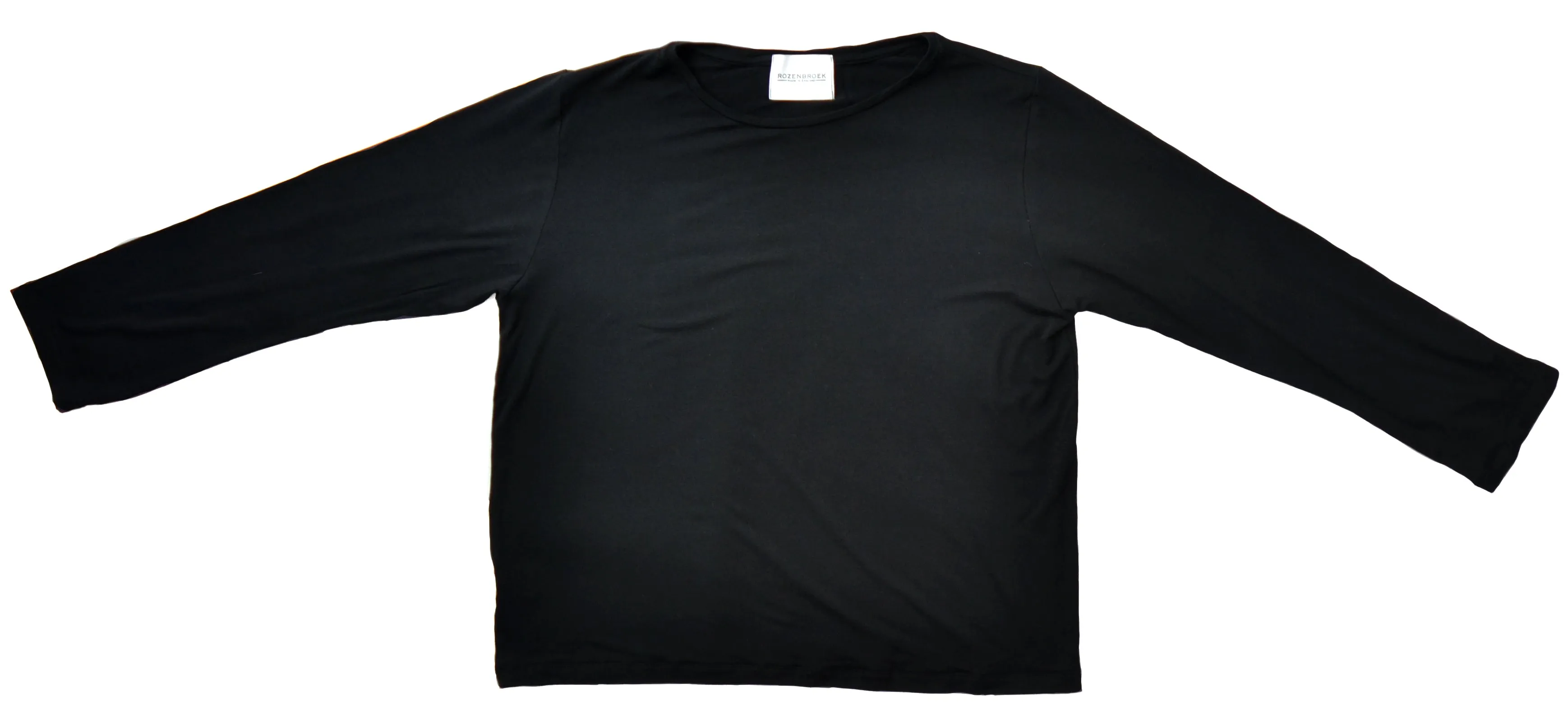 Boxy fit Organic LS Bamboo T-Shirt in Black or White