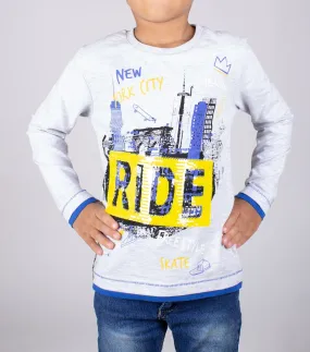 Boys' Long Sleeve Sequin Graphic T-shirt