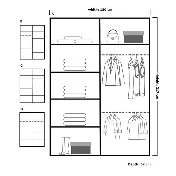 Bristol Modern Sliding Wardrobe