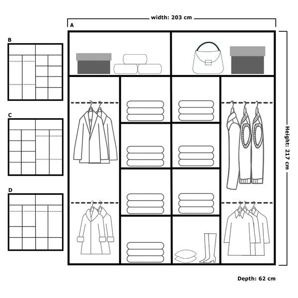 Bristol Modern Sliding Wardrobe