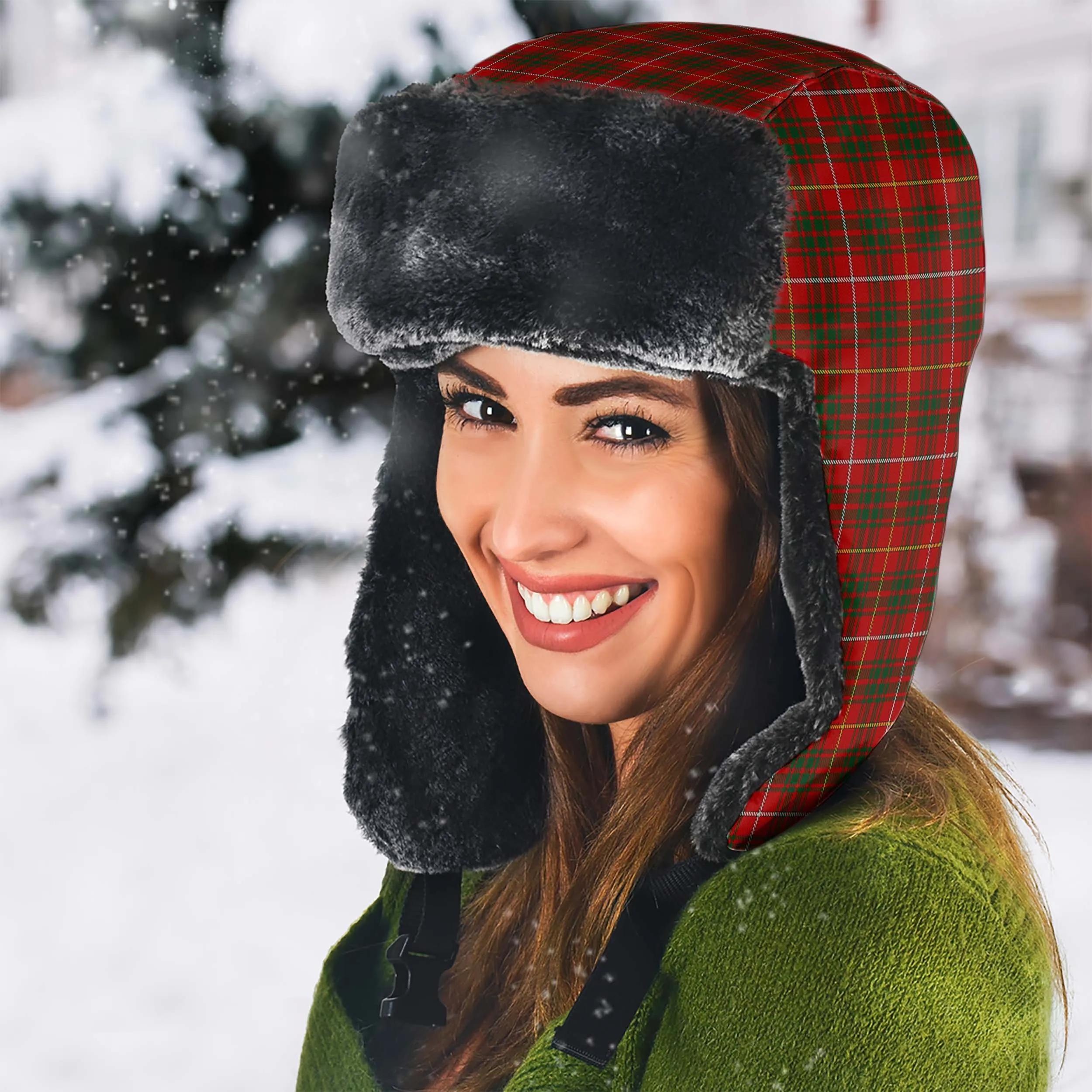 Bruce Tartan Winter Trapper Hat