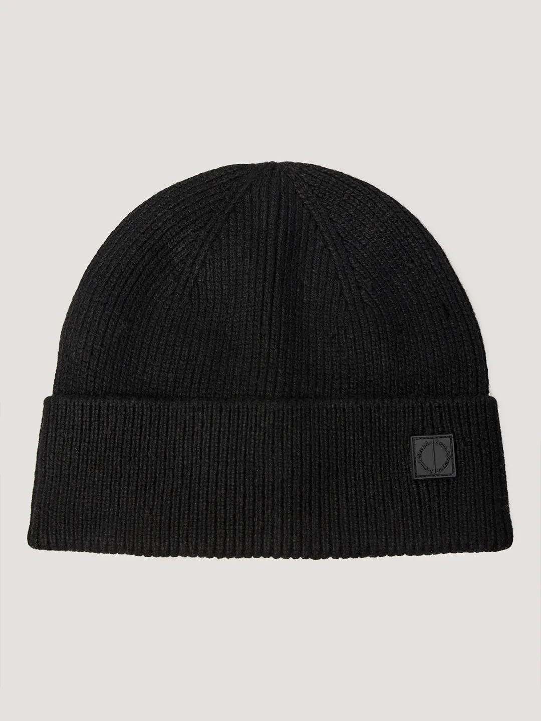 Bruun & Stengade Men Black Solid Beanie Cap