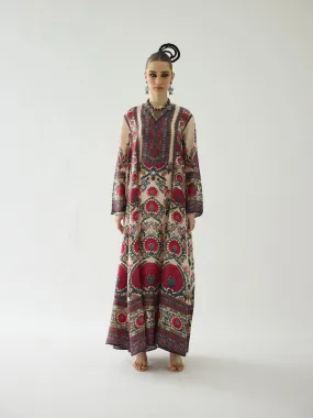 Bukhara Raspberry Adavi Anarkali Dress