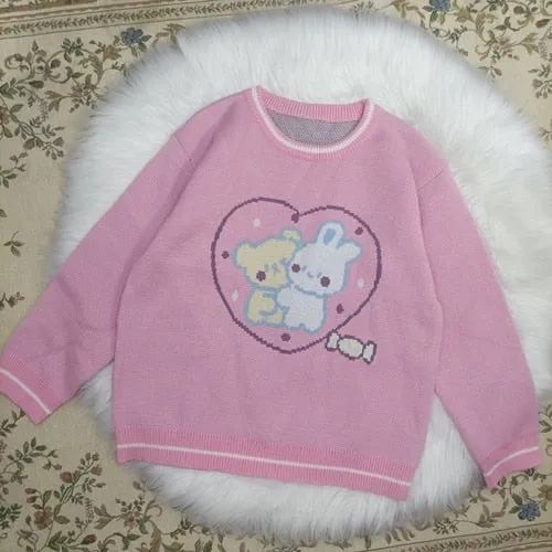 Bunny Friends Knit Crewneck