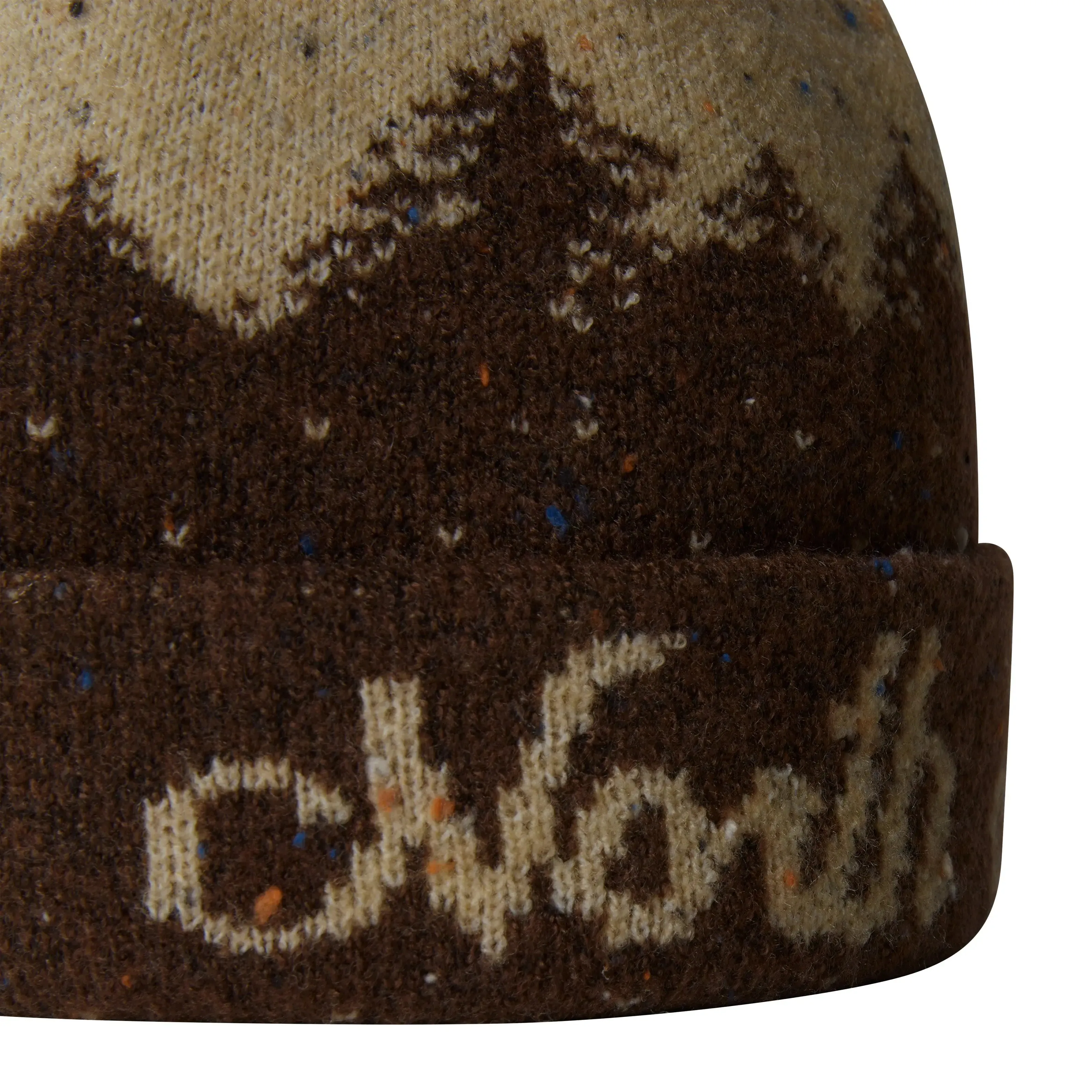 Cabin Mountainscape Beanie - Smokey Brown