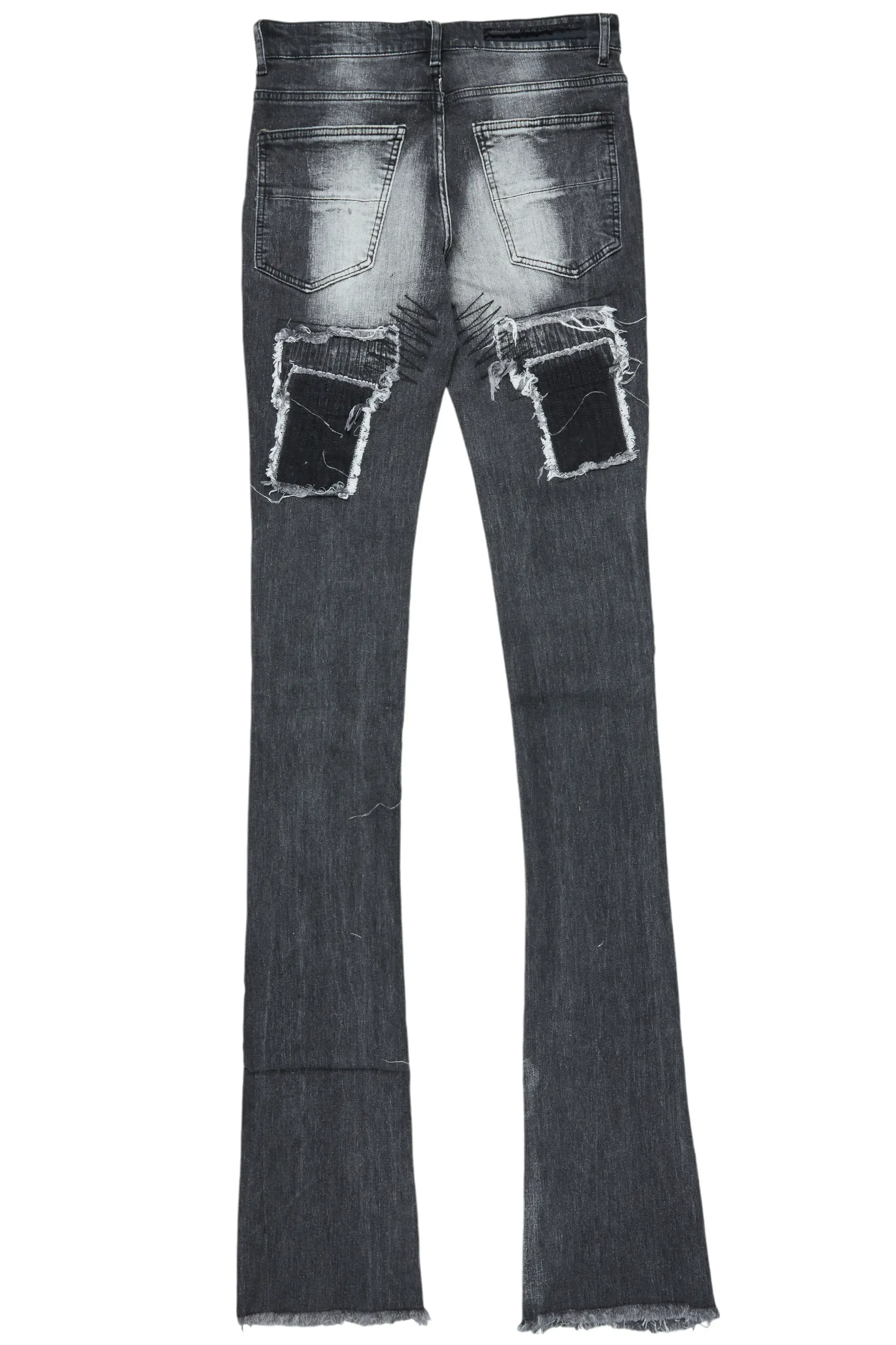 Camden Grey Super Stacked Flare Jean