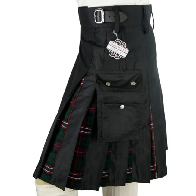 Cargo Kilts - Tartan Combo Utility Kilt: Scotland National Tartan