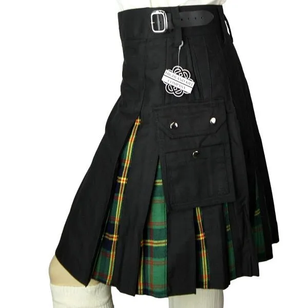 Cargo Kilts - Tartan Combo Utility Kilt: USMC/Leatherneck