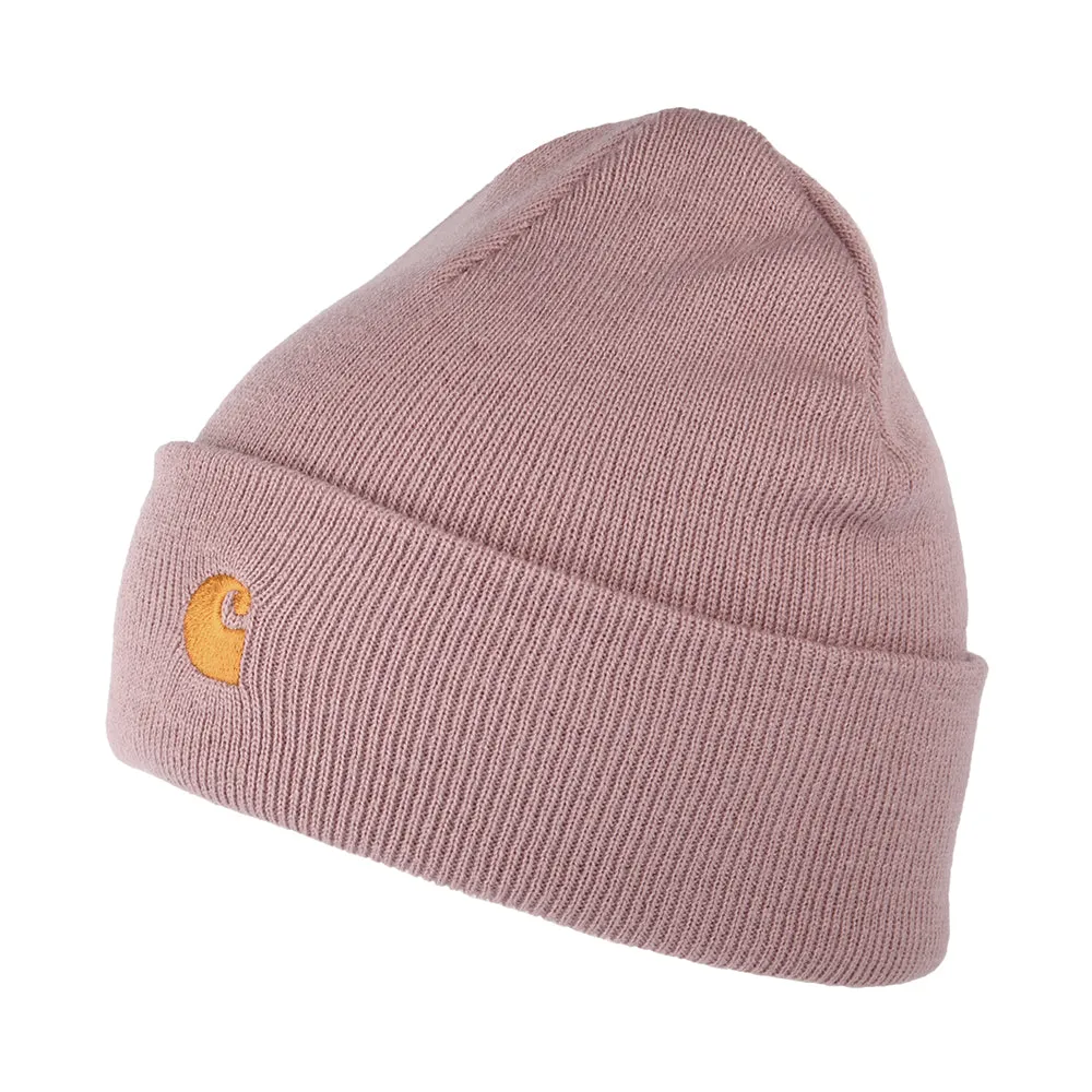 Carhartt WIP Hats Chase Cuffed Beanie Hat - Dusky Pink