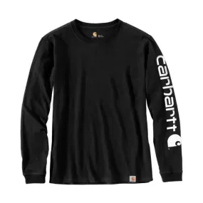 Carhartt Women's Long Sleeve Logo T-Shirt - Black