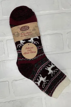 CC Berry Deer Aloe Socks