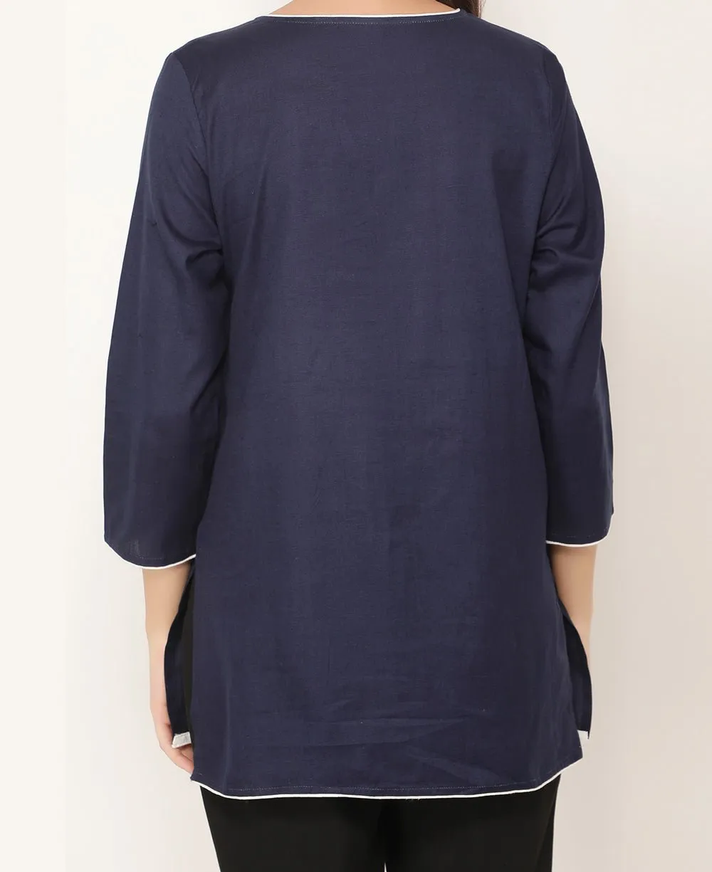 Collect Beautiful Moments Blue Tunic Top