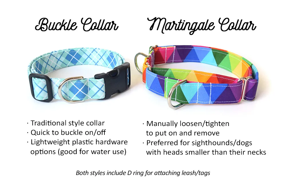 Colorful Geometric Triangles Dog Collar