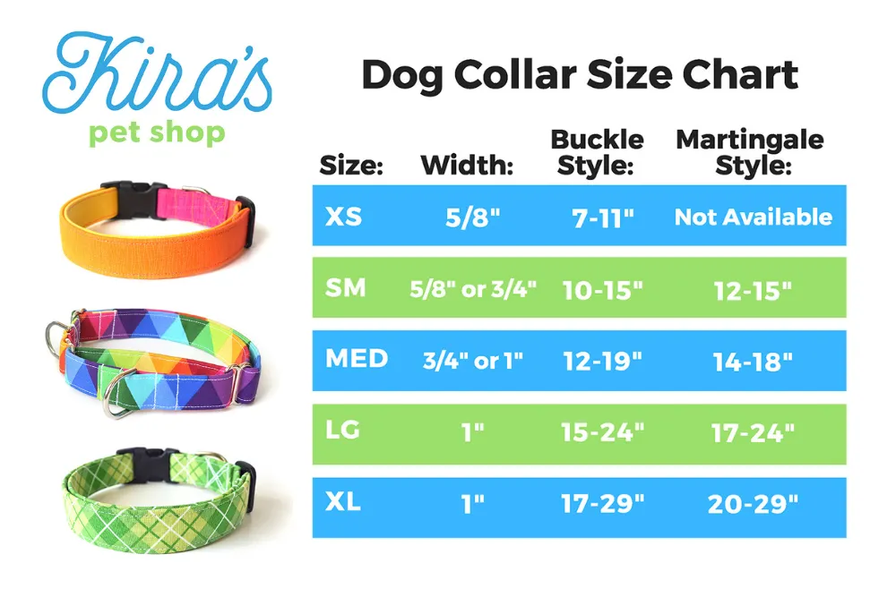 Colorful Geometric Triangles Dog Collar