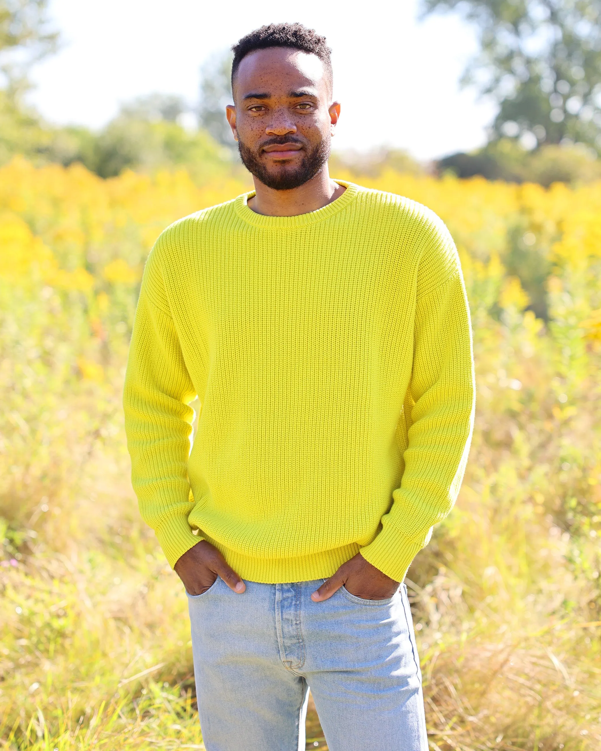 Cotton Knit Sweater Citrus - Unisex