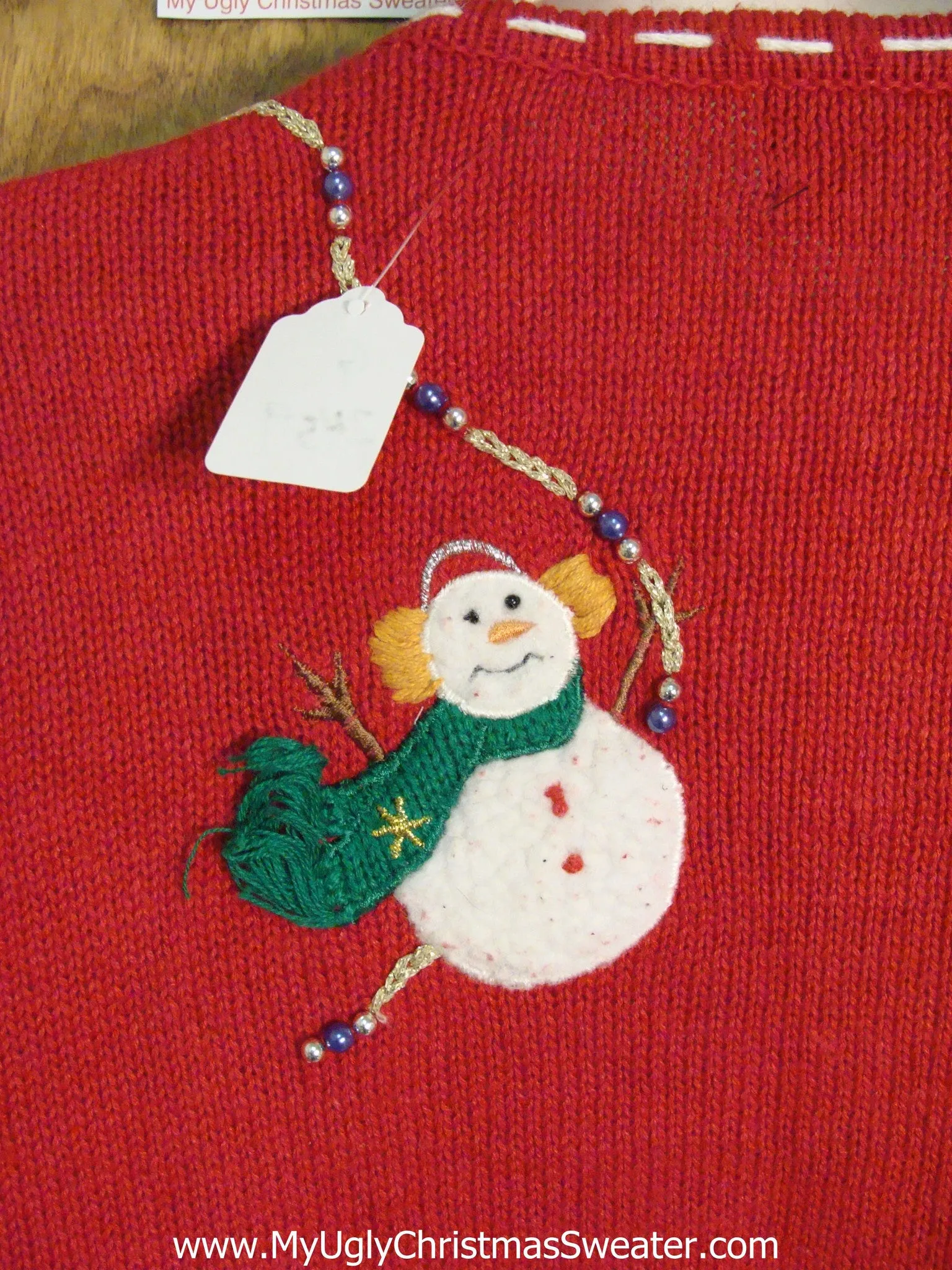 Crazy Floating Snowmen Christmas Sweater with Lights