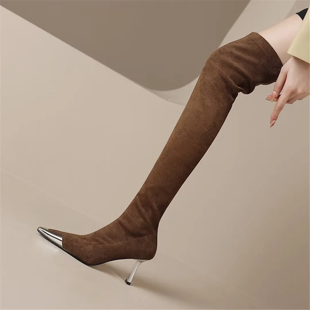 CrocChic Pointed Flock Winter Boots