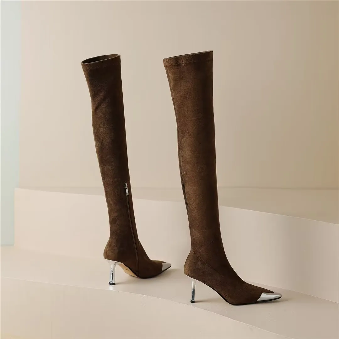 CrocChic Pointed Flock Winter Boots