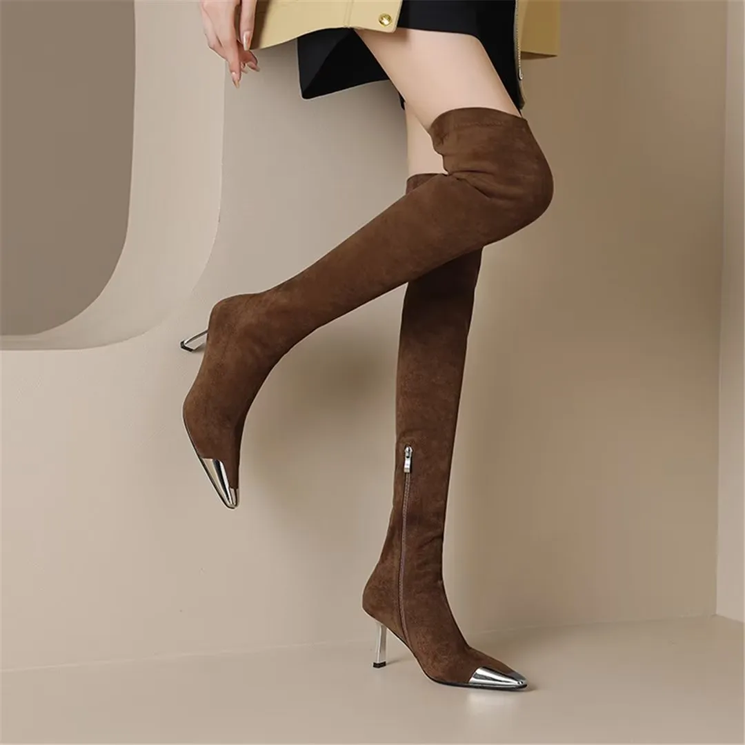 CrocChic Pointed Flock Winter Boots